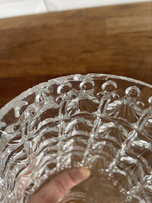 Szklany klosz do żyrandola, retro, vintage 10 x 15 cm