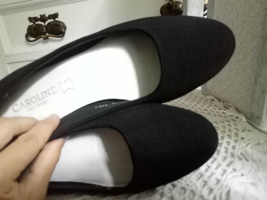Caroline italy design buty baleriny damskie 36 czarne wiosna jesienne