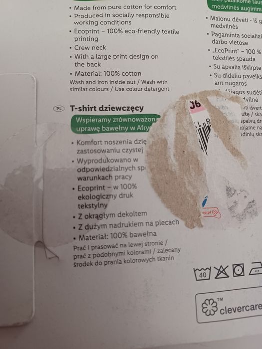 Nowy t-shert dziewczęcych rozm.98/104