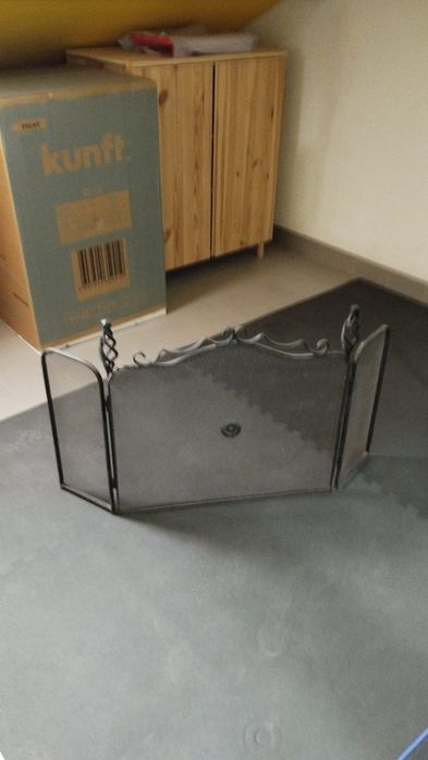 Frente de lareira + grelha / gaveta de cinza