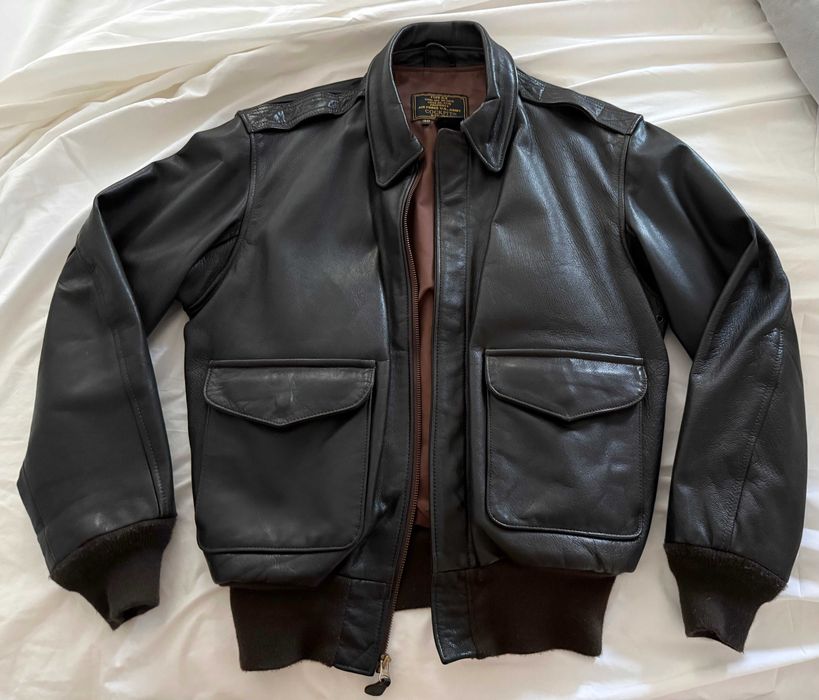 Blusão piloto couro Type A-2 original como novo