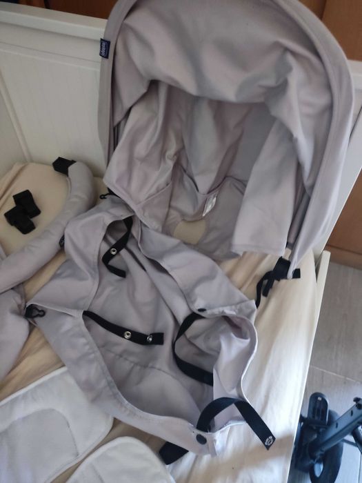 Negociável - Trio Chicco - Alcofa, carro de passeio e cadeira auto/ovo