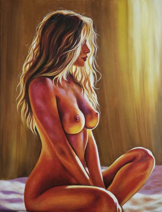 obraz jest namalowany farbami olejnymi 60*80 cm