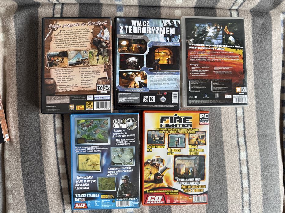 Zestaw gier PC – Age of Pirates, Infernal, Chain of Command i inne
