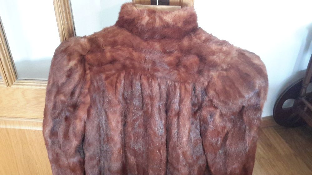 Casaco de pele de marta/vison vintage