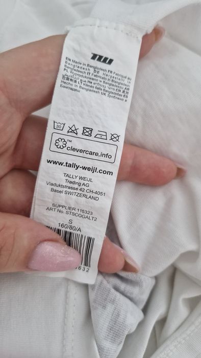 Biały T-Shirt "Totally Unstoppable" TW, Rozmiar S