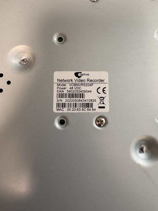 Rejestrator Optiva 4CH Network Video Recorder