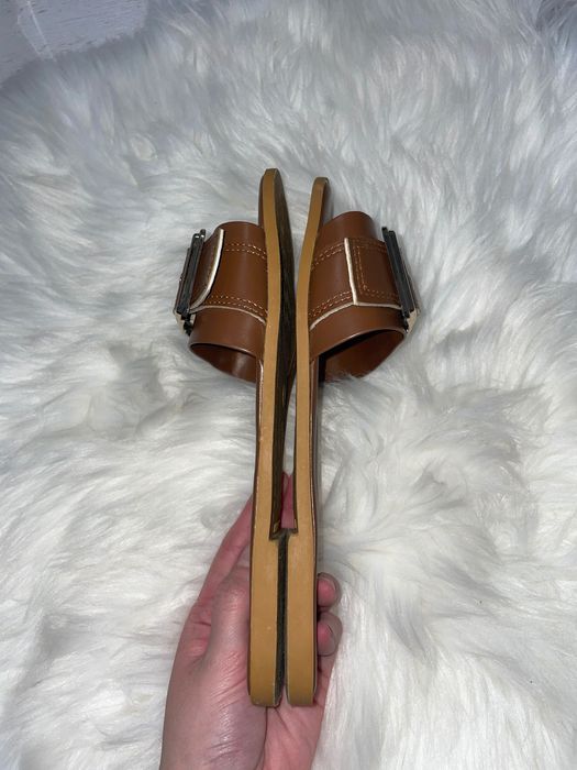 Brązowe klapki - 42