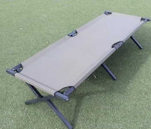 Раскладушка стальная усиленная ліжко армійське розкладне до 260кг хаки