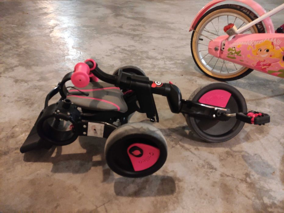 Triciclo 4 em 1 cor de rosa