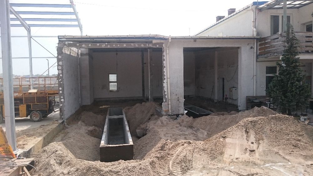 Kanał samochodowy szczelny betonowy odlew do warsztatu serwisu dł5.54