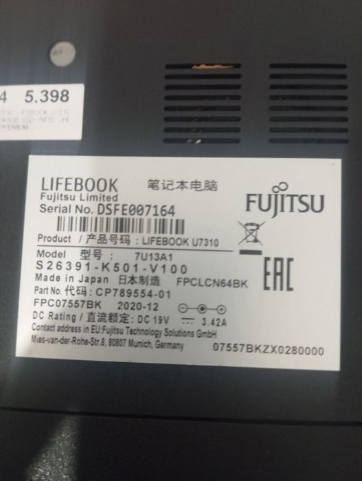 Computador portátil Fujitsu