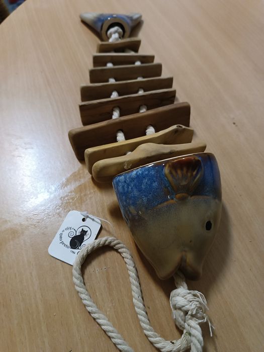 Peixe decorativo da loja gato preto