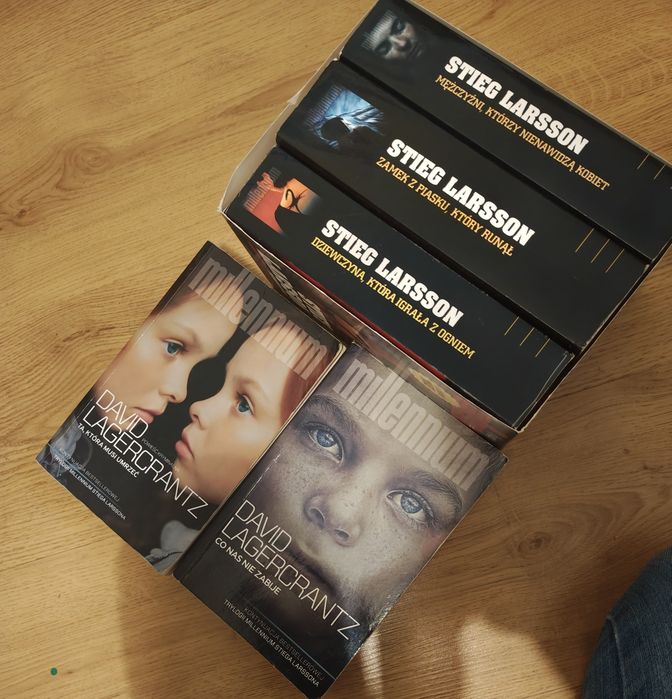Zestaw 5 książek: Seria Millennium (Stieg Larsson + David Lagercrantz