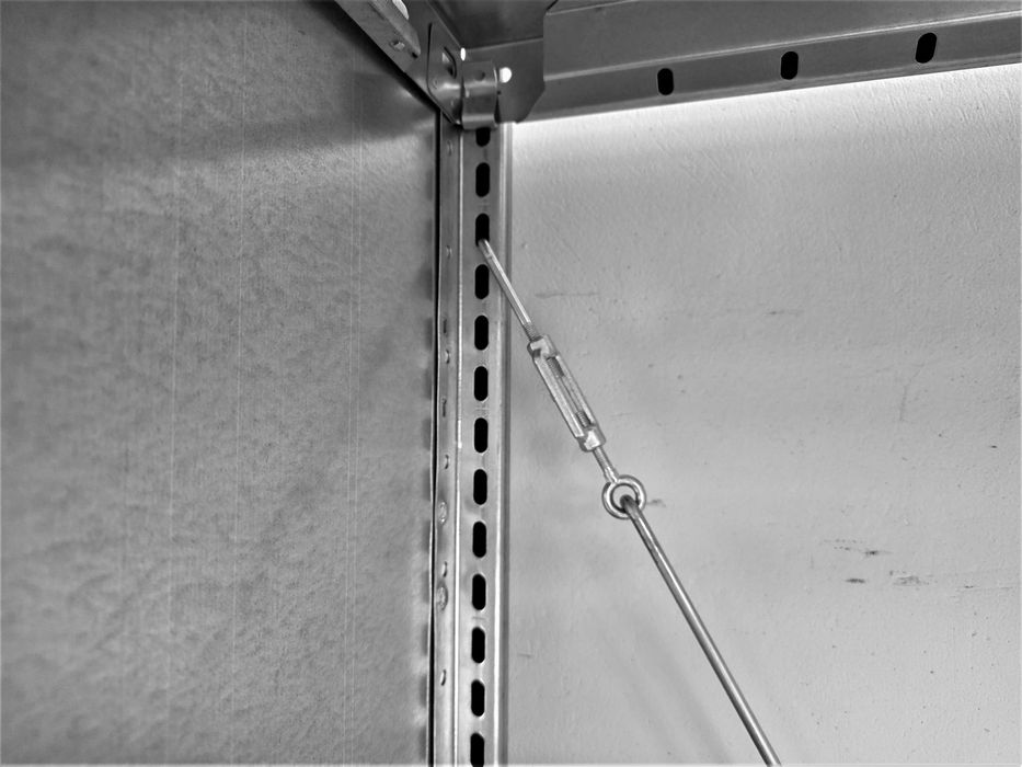 Regał Metalowy 62x200x300cm/15p Półka Magazynowy Firmowy Ocynkowany Garaż Piwnica Warsztat Magazyn
