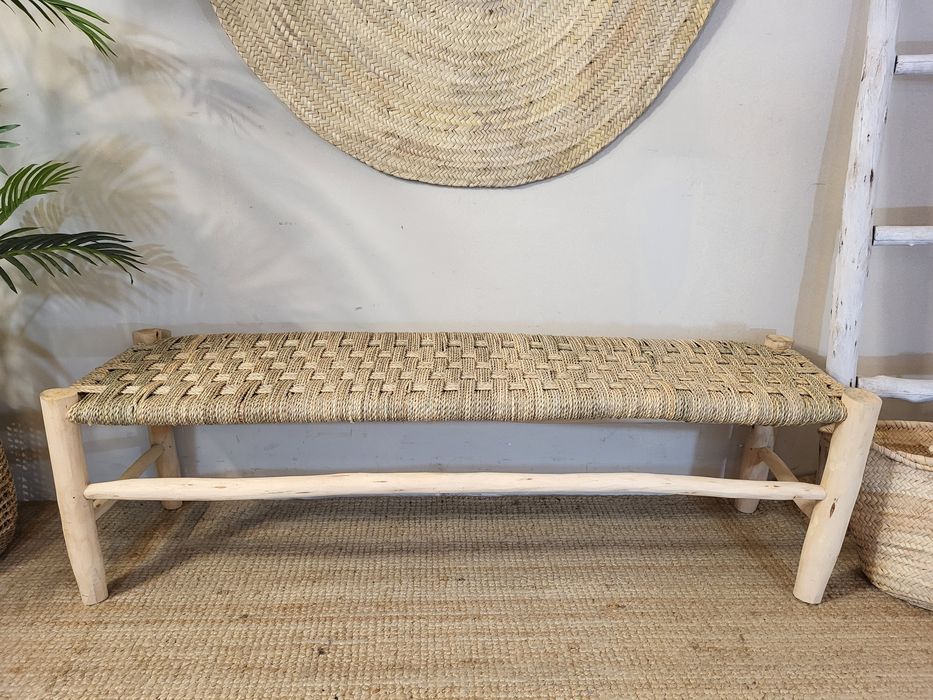 banco, banqueta, canape,  palhinha, rattan,  rustico