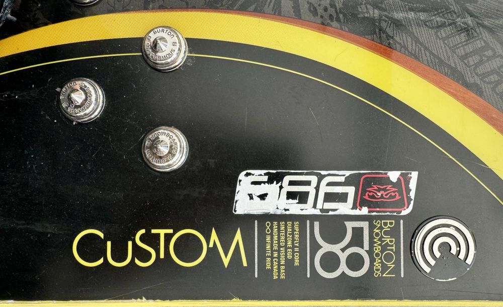 Burton Snowboard Custom 58 10Th Anniversary Model 58