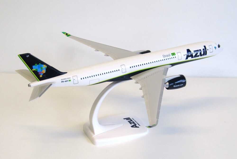 Avião de coleção - AZUL (Brasil) Airbus 350-900 com 33,4 cm