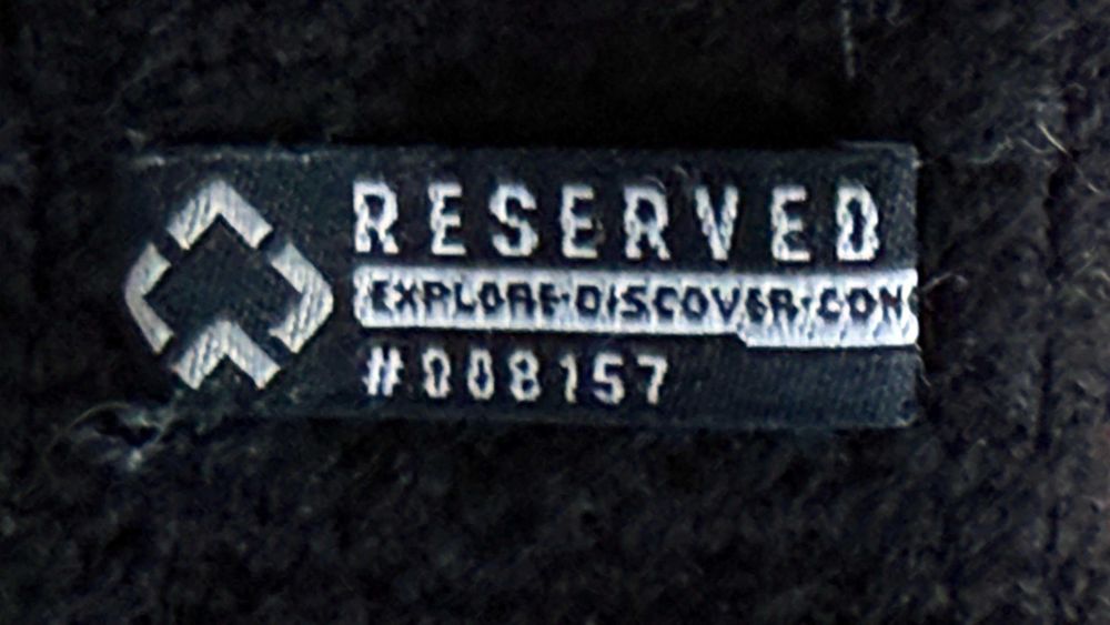 Rękawiczki pięciopalcowe "Reserved" z dodatkowym zakryciem na palce