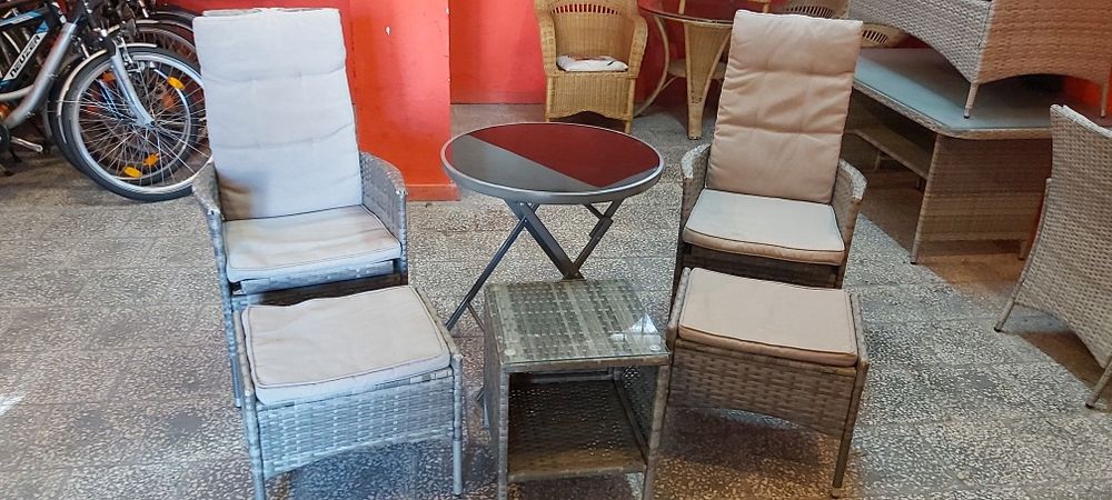 Zestaw ogrodowy rattanowy ratan balkon altanka ogród taras