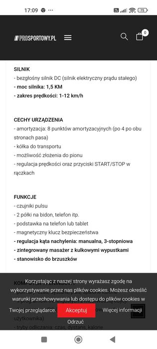 Bieżnia Hertz elektra R 80