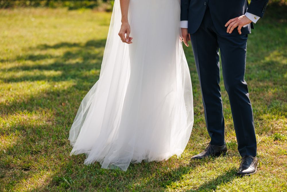 Biała spódnica tiulowa ślub ślubna