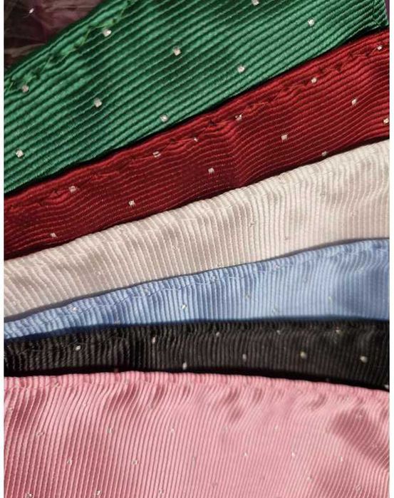 6X męskie eleganckie jedwabne poszetki  do kieszonki garnituru