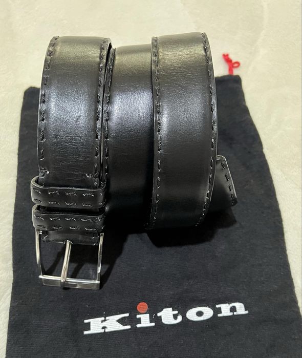 Kiton Napoli мужской кожаный ремень