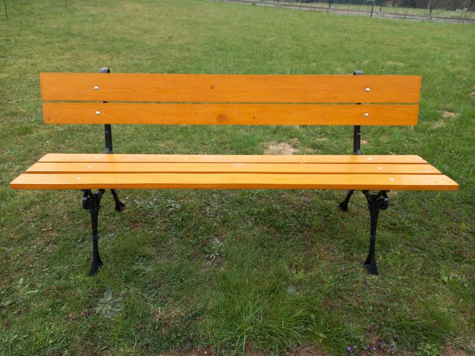 Komplet ogrodowy, meble ogrodowe stół + 2 ławki, solidny, duży, nowy