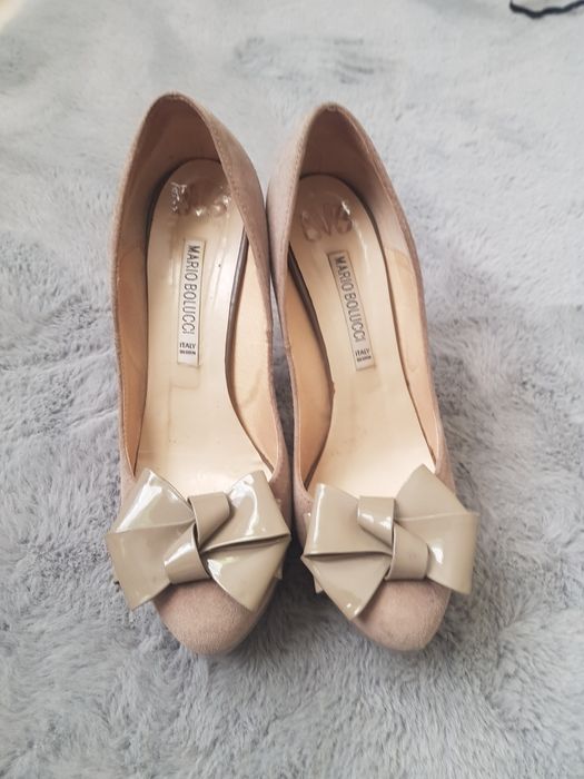 Buty 38 beżowe khaki włoskie mario bolucci