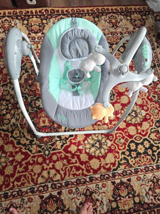 Huśtawka Elektryczna bujaczek Caretero LOOP +PILOT