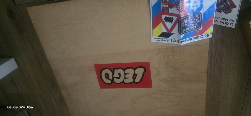 Lego z 1971 r w drewnianych boxach