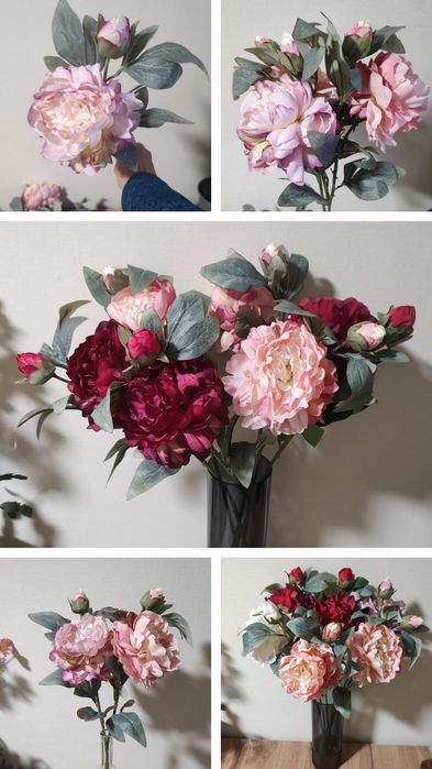 Штучні квіти . Букет квітів. Букет цветов .