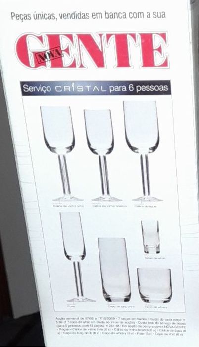 Copos de cristal Fátima Lopes