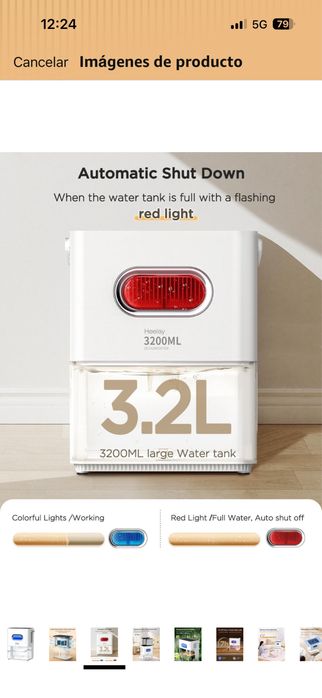 Deshumidificador 3200ML,Heelay como novo