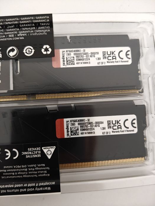 Kingston FURY 32 GB (2x16GB) DDR5 5600 MHz (KF560C40BBK2-32)