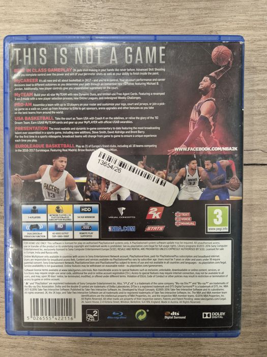 NBA 2K17 Playststion 4
