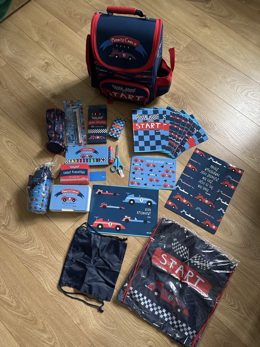 Tornister plecak Endo z bogatym wyposażeniem dla chłopca