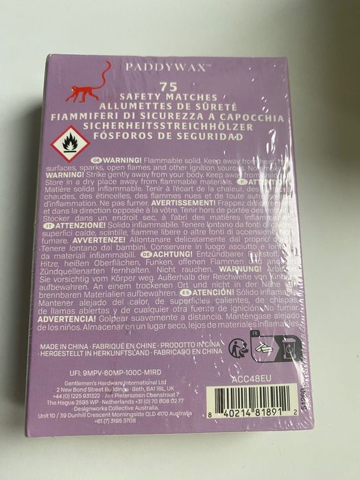 Świeca sojowa i zapałki Selfridges & CO