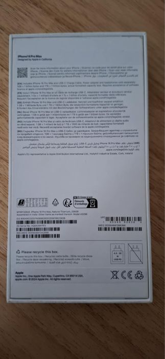 Iphone 16 pro max 256 natural titanium