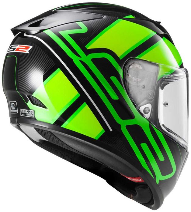 Capacete NOVO LS2 Arrow R Carbon/Kevlar Preto-Fluo.55% DESCONTO Tm XXS