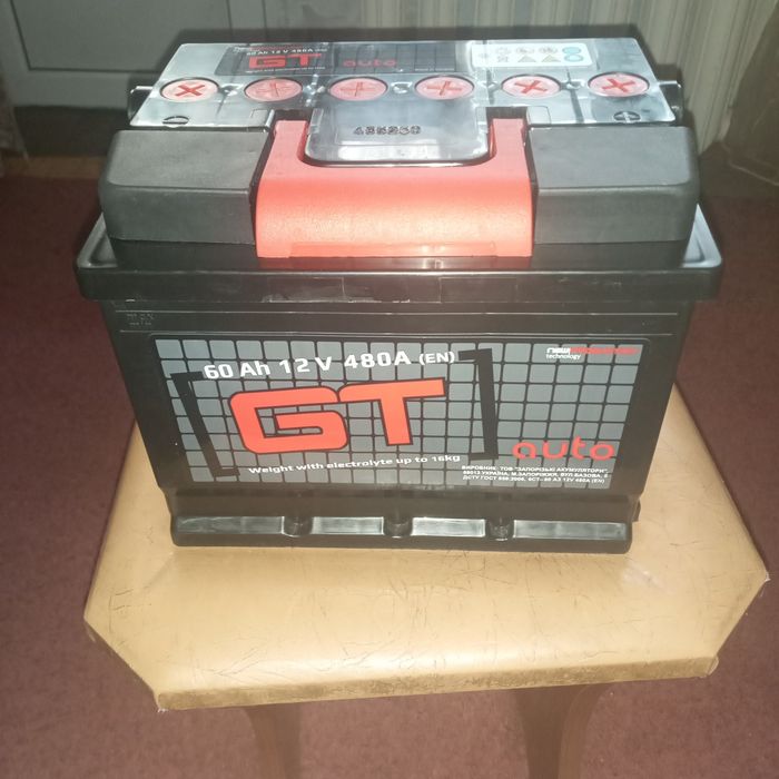 Новий акумулятор GT 60А+  правый