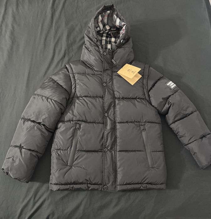 Burberry kurtka puchowa czarna L – nowa, 2w1 kamizelka