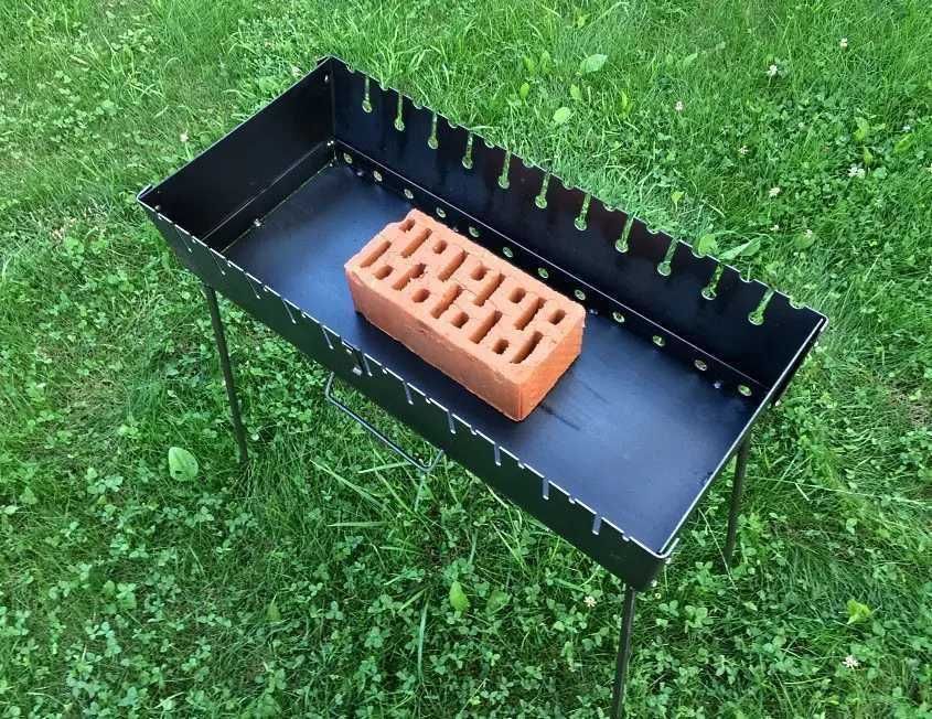 ‼️ Мангал чемодан на 12 шампуров + 12 шампуров с металл ручкой 3️⃣мм