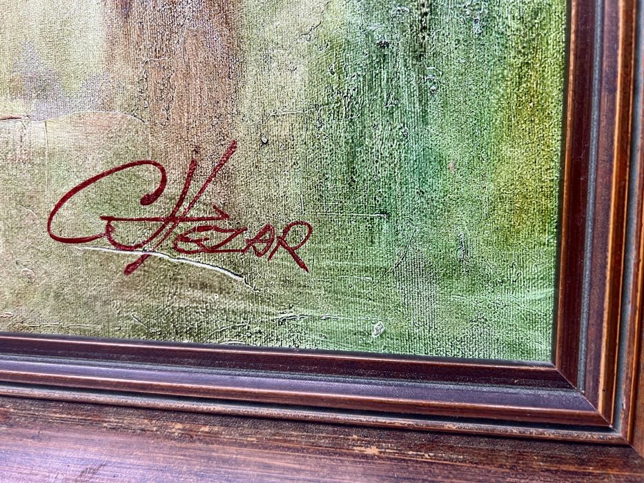 Obraz galopujace konie „Chezar” - 100x70 cm