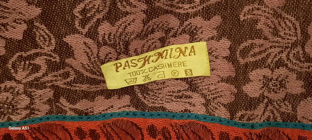 Pashmina Chusta Shawl Kaszmir Cashmere Słonie Elephants