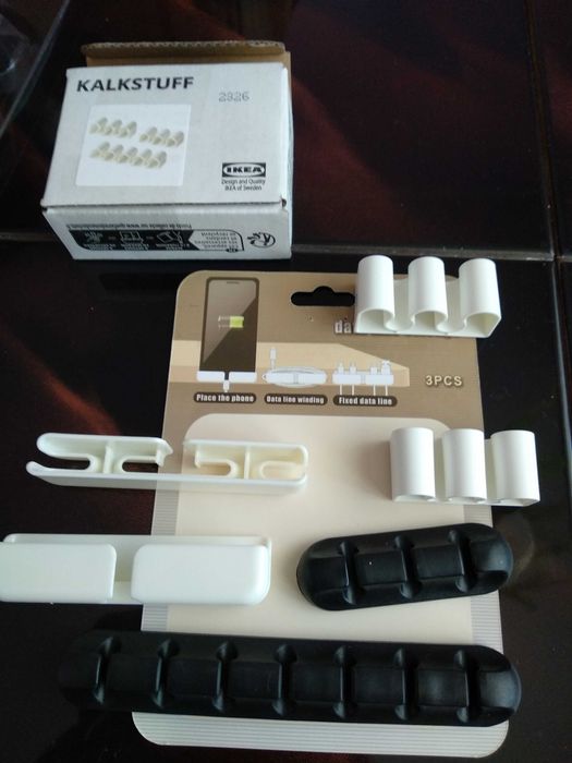 Organizer do kabli uchwyt zaczep klips telefonicznych ładowarki