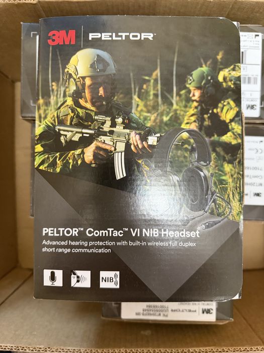 Активні навушники 3m Peltor ComTac VI (6) NIB з мікрофоном, кріплення на шолом