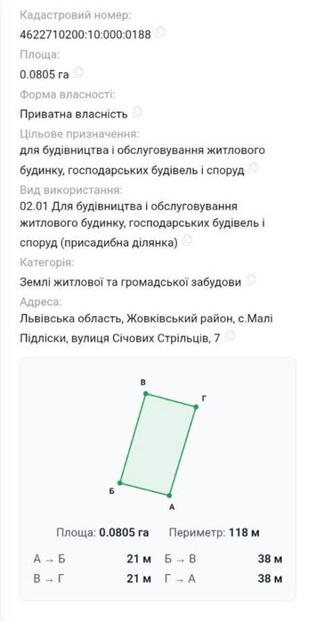 Ділянка під будівництво, 8 сот , Малі Підліски – pohled 3