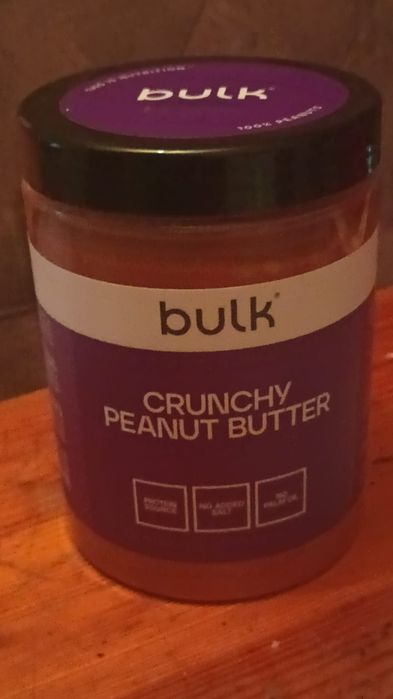 Bulk Crunchy Peanut Butter 1 kg – masło orzechowe 36 sztuki